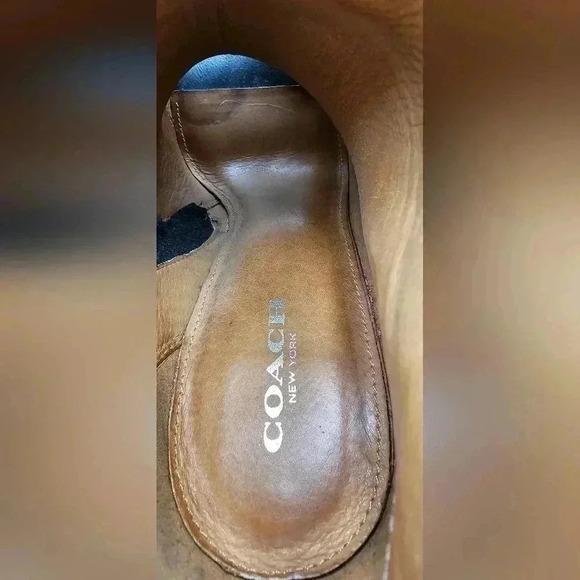 Coach Lolita Black Leather Bootie with Fringe Womens Size 6 - Picture 12 of 12